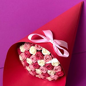 Букет из 37 шоколадных роз Шарм, Шоколадные Розы
