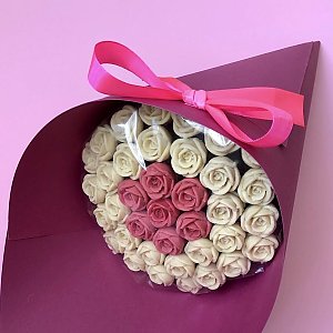 Букет из 37 шоколадных роз Гармония, Шоколадные Розы