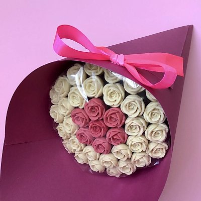 Заказать Букет из 37 шоколадных роз Гармония, Шоколадные Розы