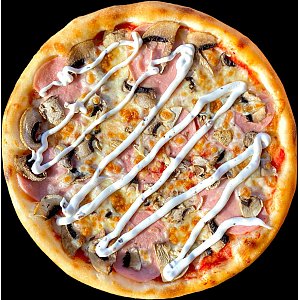 Пицца Ветчина-грибы 25см, Томас Пицца