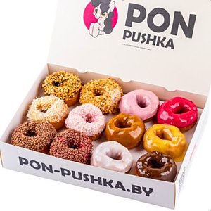 Бокс пончиков 50/50 M, PON-PUSHKA - Бобруйск