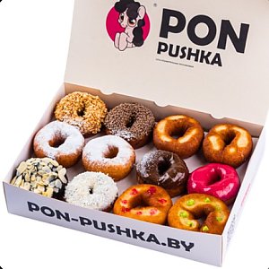 Бокс пончики Пробный, PON-PUSHKA - Бобруйск