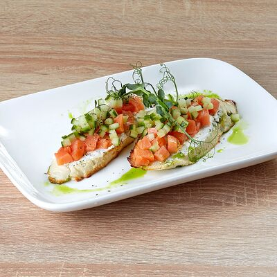 Заказать Брускетта с лососем, 
