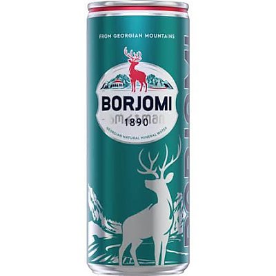 Заказать Вода минеральная Borjomi газированная 0.33л, BURGER KING - Мозырь