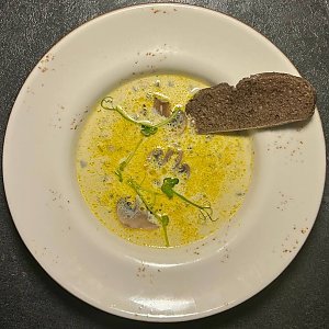 Сып Сливочный с грибами и сыром, Костер