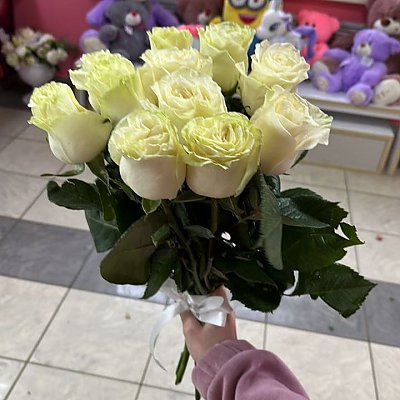 Заказать Букет из белых роз, Caramel Flowers