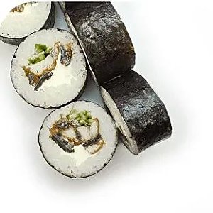 Ролл с угрем и огурцом, Caviar Sushi