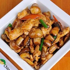 Курица с шампиньонами, China Stix