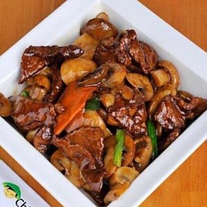 Говядина с шампиньонами, China Stix