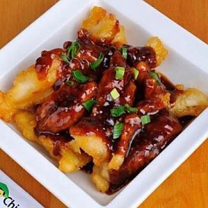 Рыба в кляре в остром соусе, China Stix