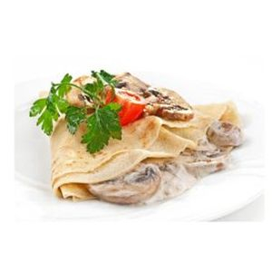Блин с ветчиной, сыром, грибами и овощами, Мини-кафе Западный