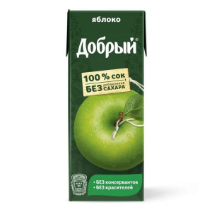 Добрый яблочный сок 0.2л, Мини-кафе Западный