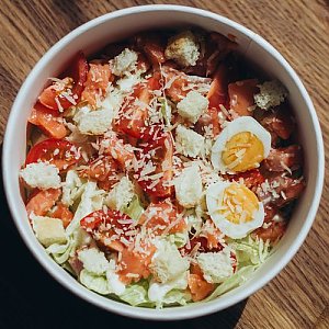 Салат с лососем, КАКТУС