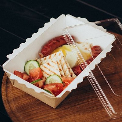 Заказать Глазунья с колбасками, КАКТУС