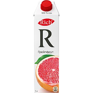 Rich Грейпфрутовый сок 1л, КАКТУС