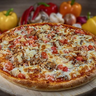 Заказать Пицца американская Курица Грибы (1кг), Кафе Проспект