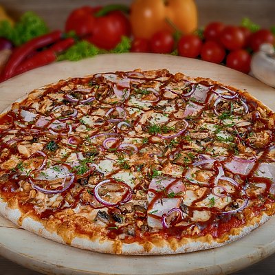 Заказать Пицца итальянская Цыпленок с соусом барбекю, Кафе Проспект