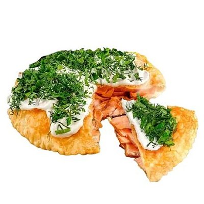 Заказать Чебурек-пирог с красной рыбой, Чебуреки • Доставка еды
