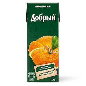 Добрый Апельсиновый нектар 0.2л, Чебуреки • Доставка еды