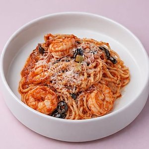 Паста с креветками в томатном соусе, Бафет Pinsa-Bar