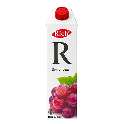 Заказать Rich виноградный сок 1л, Пироговая №1