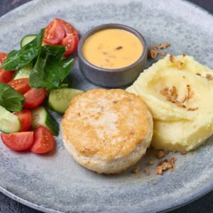 Котлета с сырным соусом и картофельным пюре, Пицца Темпо - Минск