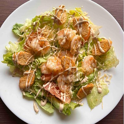 Заказать Салат Цезарь с креветками, Сушилка - Бобруйск