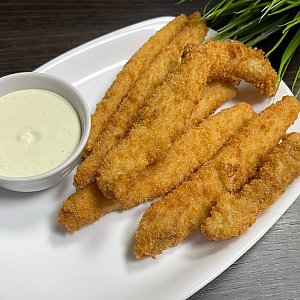 Окунь жареный + белый соус, Сушилка - Бобруйск