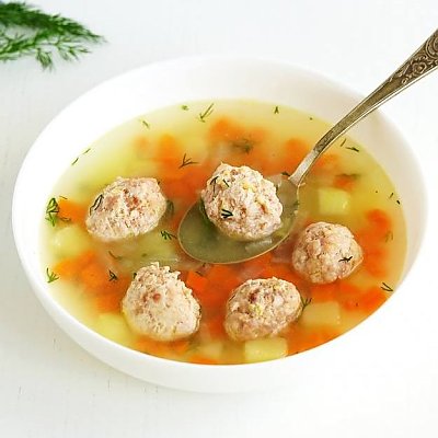 Заказать Суп с фрикадельками (свинина), Суши Крафт