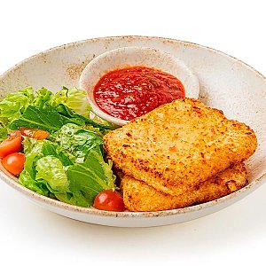 Запеченный Чеддер с мексиканским соусом, CAFE GARAGE - Брест