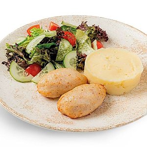 Куриные котлеты с картофельным пюре, CAFE GARAGE - Витебск
