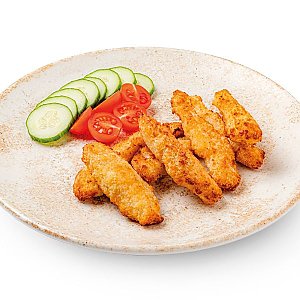Куриные стрипсы с овощами, CAFE GARAGE - Минск