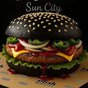 Бургер Хот Фаер Black, ББШ Sun City
