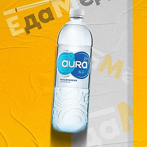 Aura негазированная 1л, ЕдаМёд