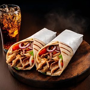 Комбо ДЛЯ ВЛЮБЛЕННЫХ в шаурму, ЕдаМёд