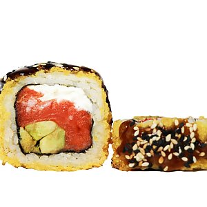 Ролл темпура с лососем, KOI fish