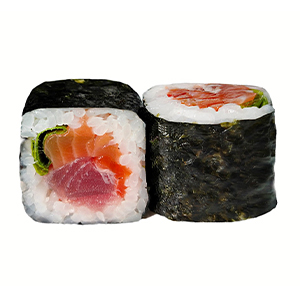 Ролл с тунцом и лососем, KOI fish