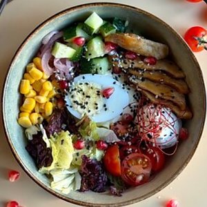 Боул с булгуром и цыпленком Терияки, Soul