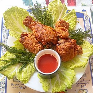 Крылышки KFC в казане, Узбекская Чайхана