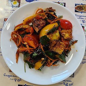 Салат из бакложан, Узбекская Чайхана