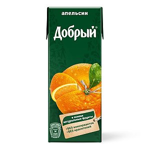 Апельсиновый нектар Добрый 0.2л, Узбекская Чайхана