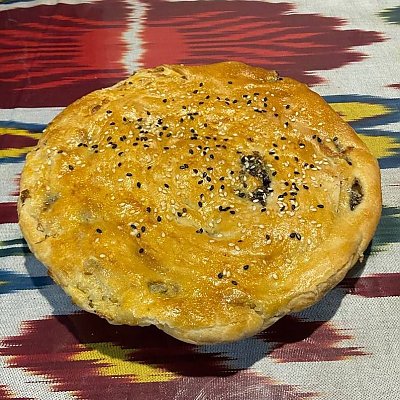 Заказать Хлеб с мясом и болгарским перцем, Узбекская Чайхана