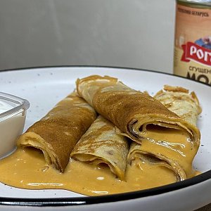 Блинчики с вареным сгущенным молоком, ДраникЪ