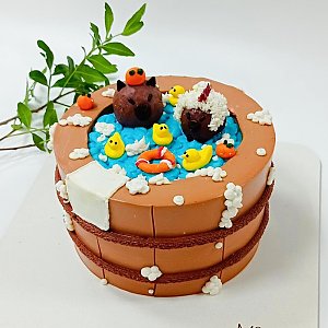 Торт детский Капибары с апельсинами, Ms Candy