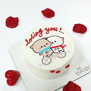 Бенто - торт Котики на велосипеде размер S, Ms Candy