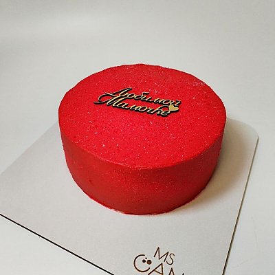 Заказать Бенто - торт Красный с блестками размер M, Ms Candy