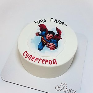 Бенто - торт Папа - супергерой размер S, Ms Candy