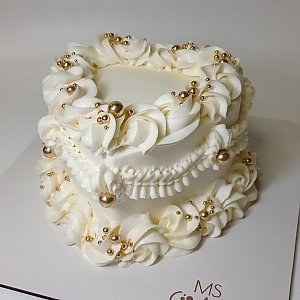 Торт Сердце с золотым жемчугом, Ms Candy
