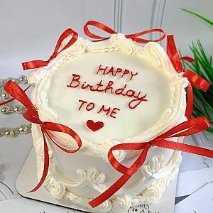 Бенто - торт Ламбет с красными лентами размер L, Ms Candy