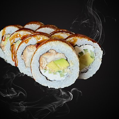 Заказать Ролл Унаги в кунжуте, SUSHI ART - Слоним